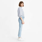 JEANS LEVIS 501 CROP LUXOR AZZURRO