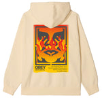 OBEY ICON STENCIL FLAME FLEECE