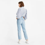 JEANS LEVIS 501 CROP LUXOR AZZURRO