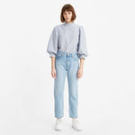 JEANS LEVIS 501 CROP LUXOR AZZURRO