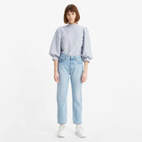 JEANS LEVIS 501 CROP LUXOR AZZURRO